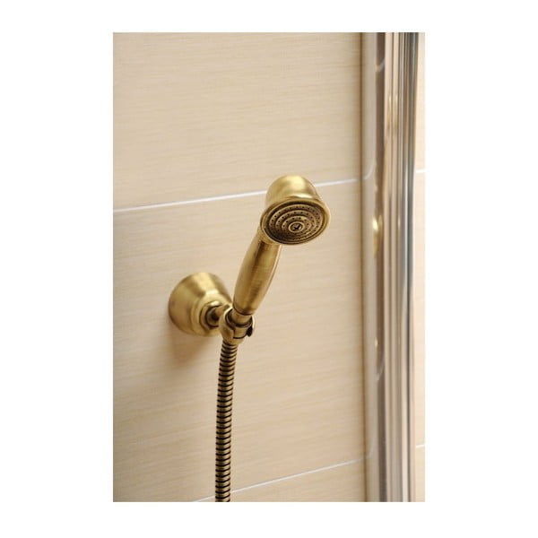 Medeninasta tuš ročka v sijajno srebrni barvi ø 5 cm Antea – Sapho-image-1