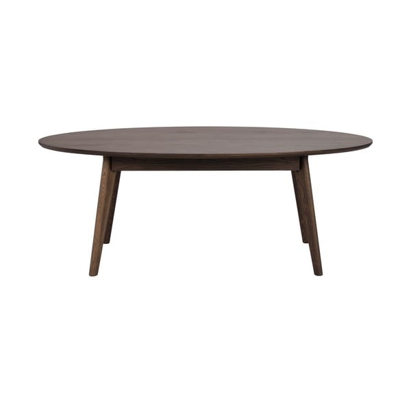 Temno rjava mizica v hrastovem dekorju 65x130 cm Yumi – Rowico