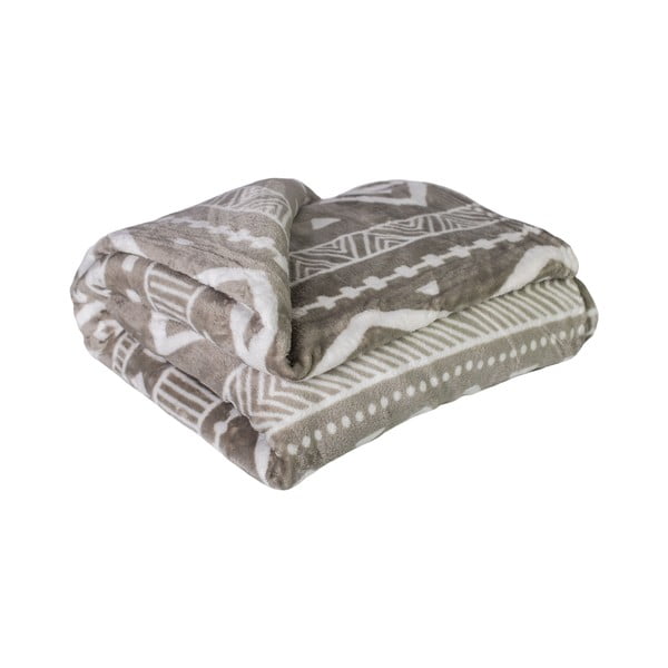 Siva odeja iz mikropliša 200x150 cm Maya - My House-image-1