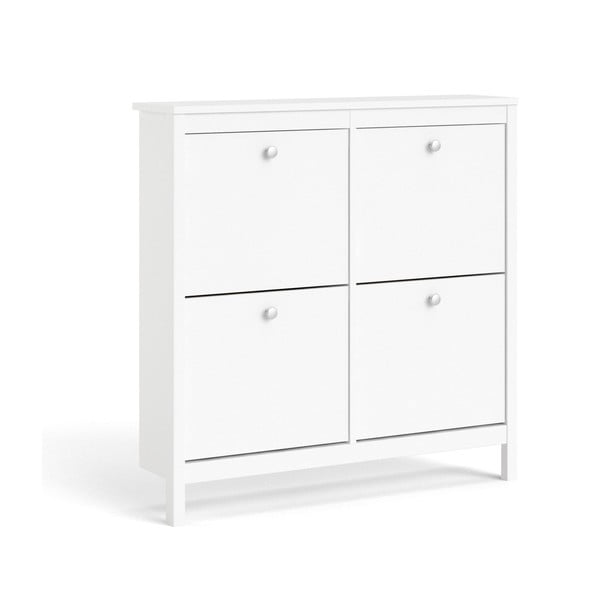 Bela preklopna omarica za čevlje Madrid – Tvilum