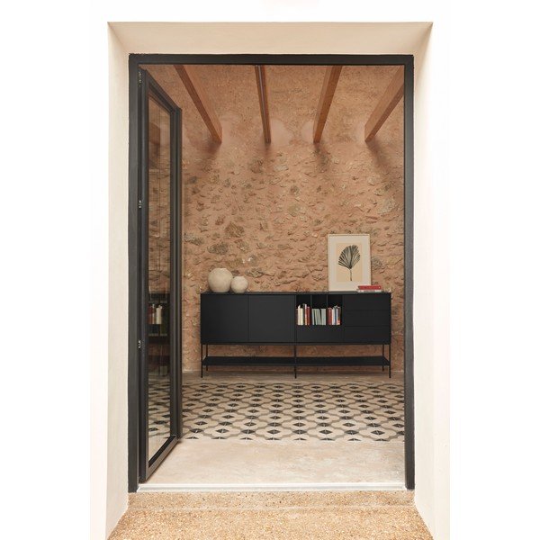 Črna komoda 220x98x45 cm Platt – Teulat-image-2