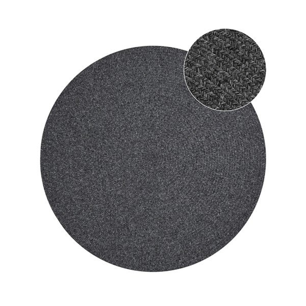 Siva okrogla zunanja preproga ø 150 cm - NORTHRUGS