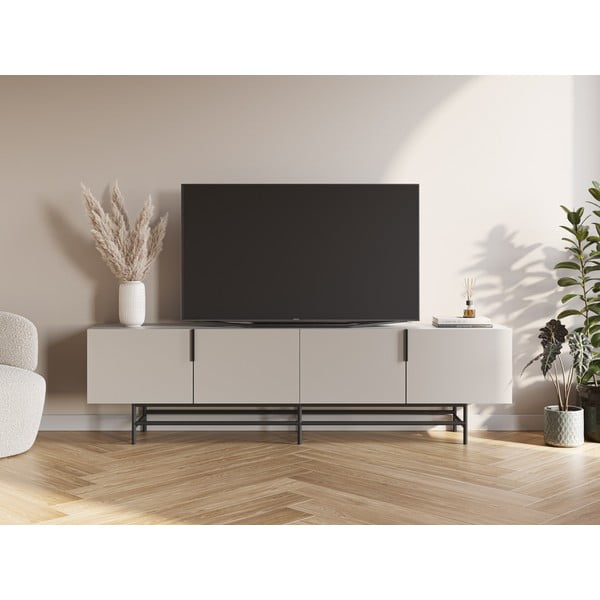 Kremno bela TV omarica 200x54,5 cm Eldia – Marckeric-image-1