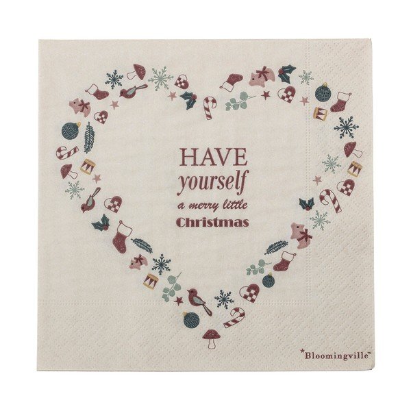 Papirnati prtički v kompletu 20 ks 33x33 cm Paia – Bloomingville