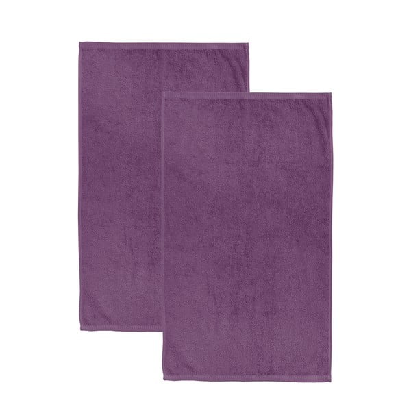Vijolične hitro sušeče frotirne bombažne brisače v kompletu 2 ks 90x140 cm Quick Dry – Catherine Lansfield