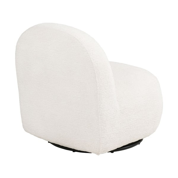 Kremno bel vrtljiv fotelj Milo – House Nordic-image-4