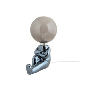 Siva LED zatemnitvena namizna svetilka s steklenim senčilom (višina 22,5 cm) Joey – Leitmotiv