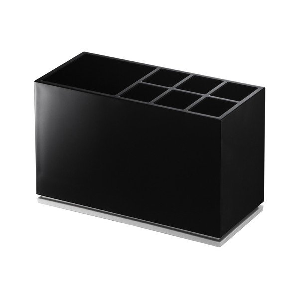 Črno plastično stojalo za zobne ščetke Mist – YAMAZAKI