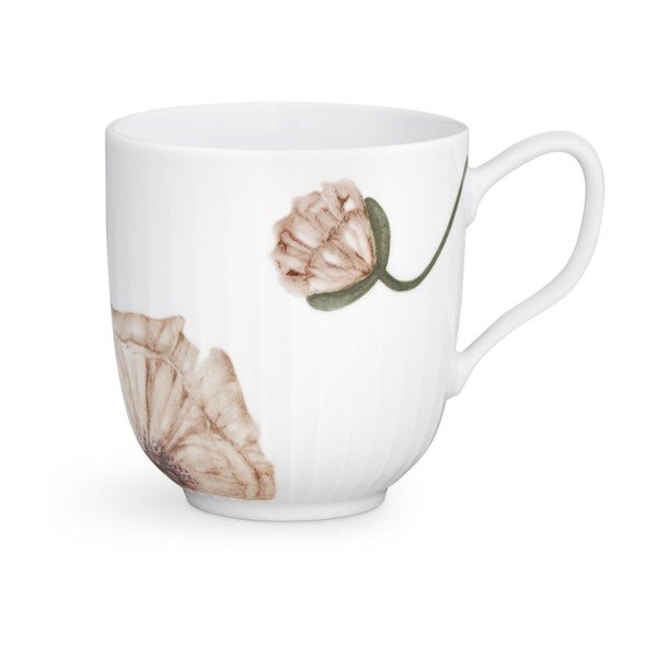 Bel porcelanasta skodelica Kähler Design Hammershøi Poppy, 330 ml