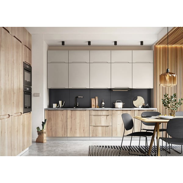 Kotna kuhinja s kuhinjskim pultom (brez montaže) 180–300 cm Nico – STOLKAR