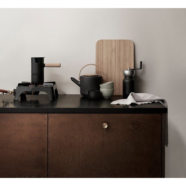 Črna kafetiera iz nerjavečega jekla 250 ml Collar – Stelton-image-1