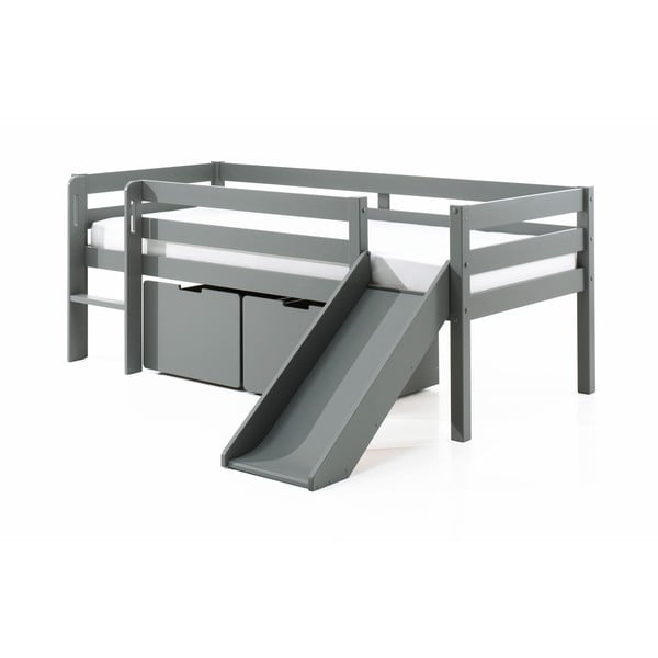 Sivi otroški predali za pod posteljo 2 ks Pino – Vipack-image-1