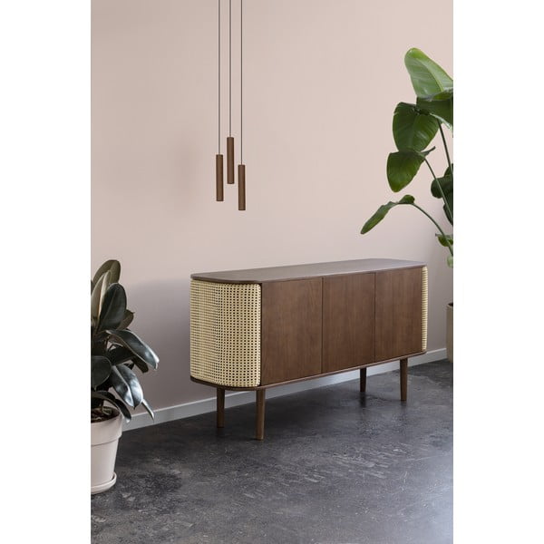 Bež/naravna nizka komoda v hrastovem dekorju 150x75 cm Treasures – UMAGE-image-1