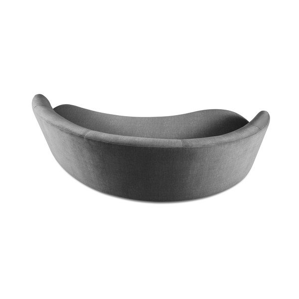 Siva žametna asimetrična zofa Mazzini Sofas Debbie, leva-image-3