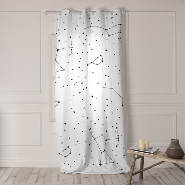 Bela zavesa 140x300 cm Constellation – Blanc