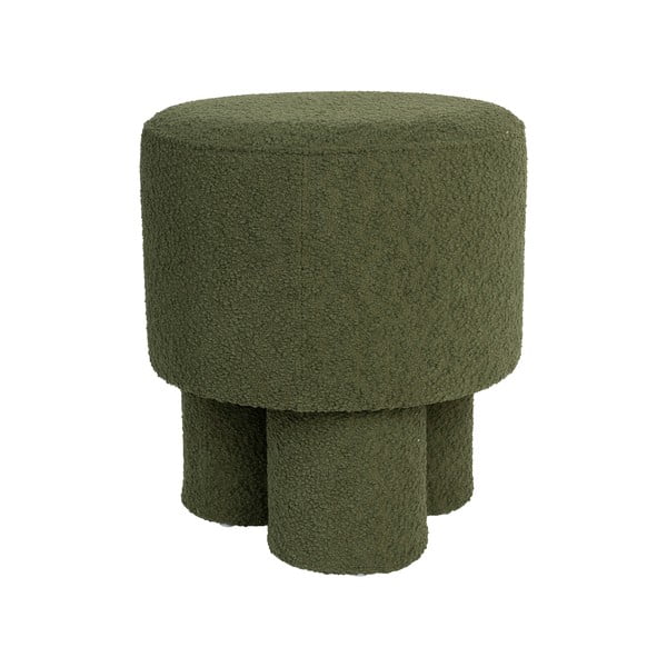 Zelen tabure iz tkanine bouclé Marcos – White Label