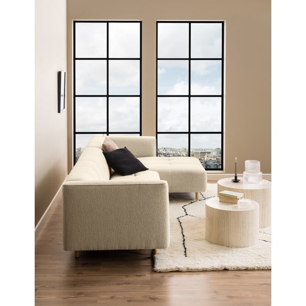 Bež okrogle mizice v kamnitem dekorju v kompletu 2 ks ø 58 cm Dice – Actona-image-2