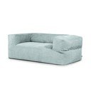 Mentolno zelena vreča za sedenje iz rebrastega žameta Sofa MooG – SLOWDOWN