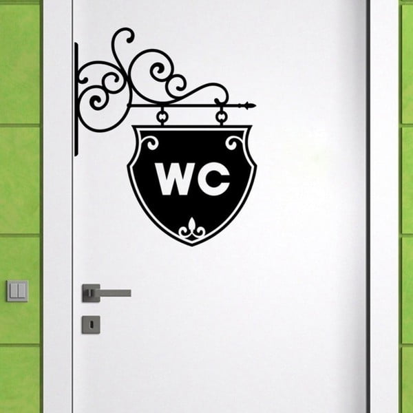 Dekorativna stenska nalepka WC Arrow