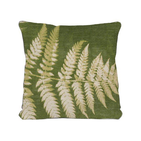 Zelena okrasna blazina z motivom listov Really Nice Things Leaves, 45 x 45 cm-image-3