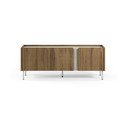 TV omarica v hrastovem dekorju v naravni barvi 140x54x35,5 cm Lucile – Marckeric