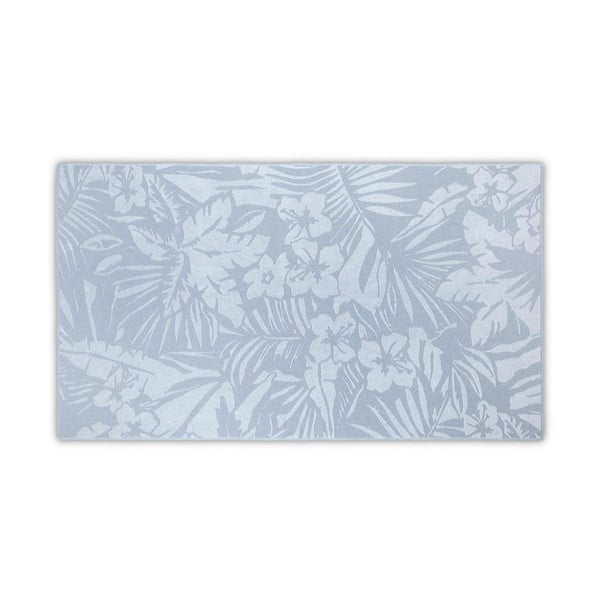 Modra brisača za plažo 180x100 cm Botanic - Foutastic