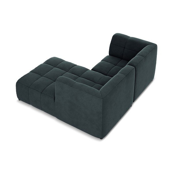 Modra žametna kotna sedežna garnitura (desni kot/z ležalnikom) Aloha – Makamii-image-4