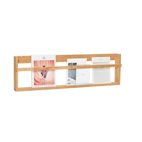 Večnivojska/za slike polica iz masivnega hrasta v naravni barvi 110 cm Display – Hübsch-image-4