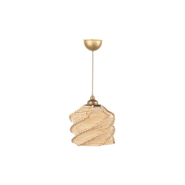 Svetlo rjava viseča svetilka ø 20 cm – Opviq lights