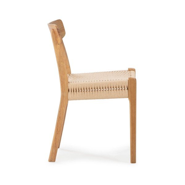 Jedilni stoli v kompletu 2 ks iz masivnega kavčukovca v naravni barvi Biel – MOME-image-4