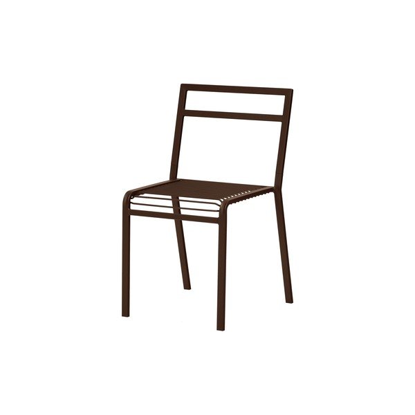 Temno rjav kovinski vrtni stol Oto – noo.ma