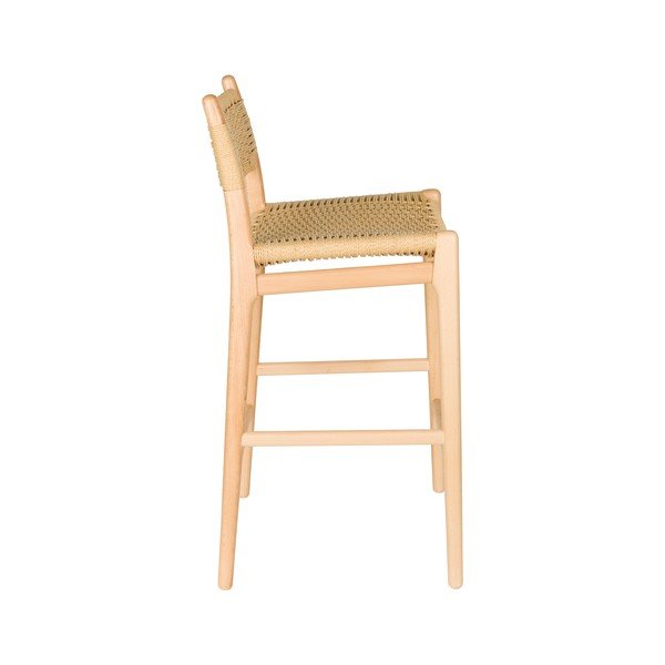 Barski stol iz masivne bukve v svetli naravni barvi (višina sedeža 67,5 cm) Cecile – Dutchbone-image-3