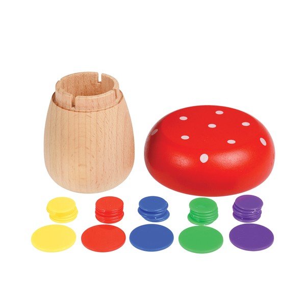 Lesena igrača v obliki gobe Rex London Mushroom TiddlyWinks-image-1