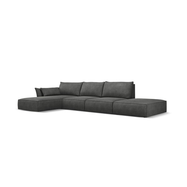 Siv kotni kavč (levi kot) Vanda - Mazzini Sofas-image-2