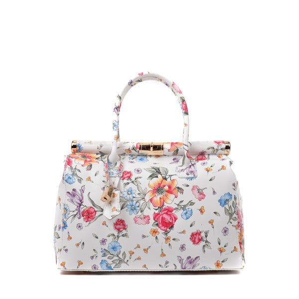 Usnjena torbica s cvetličnim motivom Renata Corsi