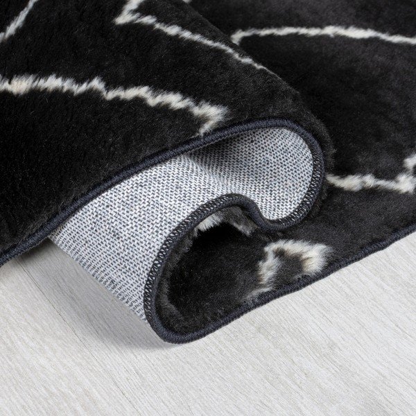 Črna pralna preproga 160x230 cm Imran – Flair Rugs-image-2