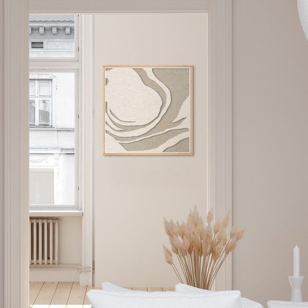  Akustična 3D slika z okvirjem 62x62 cm Silent Whisper 1 – Malerifabrikken-image-1