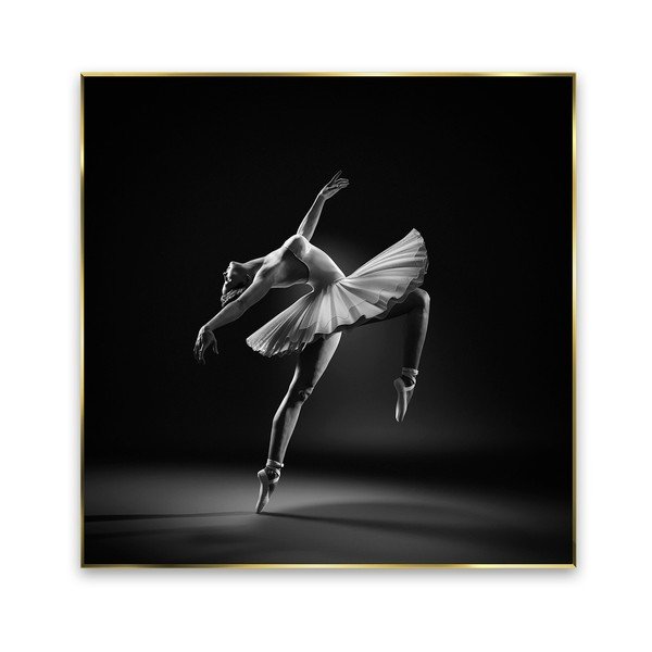 Slika Styler Črna balerina, 71 x 71 cm