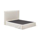 Bela oblazinjena zakonska postelja 160x200 cm Jaira – Kave Home