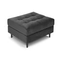 Temno siv žametni otoman Milo Casa Santo