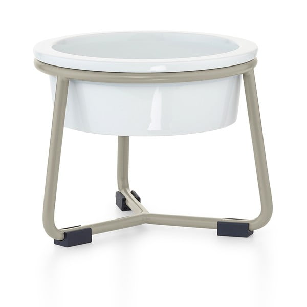 Porcelanasta posoda s podstavkom za pse ø 20 cm Pranzo Greige M – MiaCara