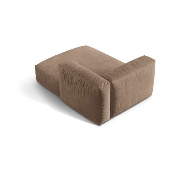 Svetlo rjav žameten modul za sedežno garnituro (desni kot) Martina – Micadoni -image-2