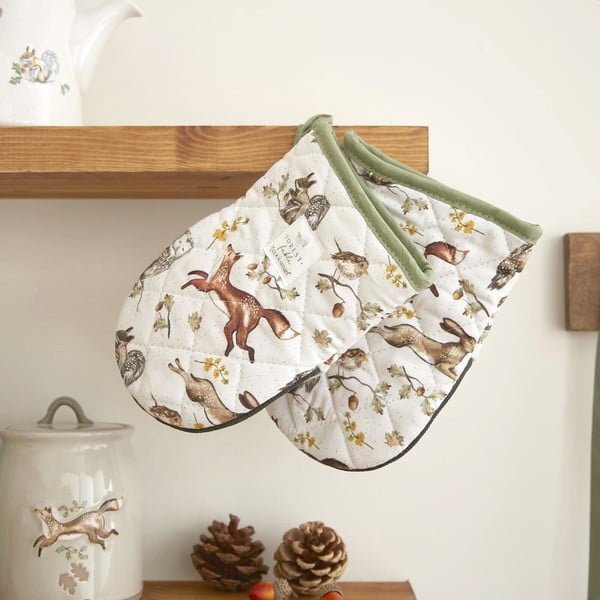 Bombažne kuhinjske rokavice v kompletu 2 ks Forest Fable – Cooksmart ®-image-1