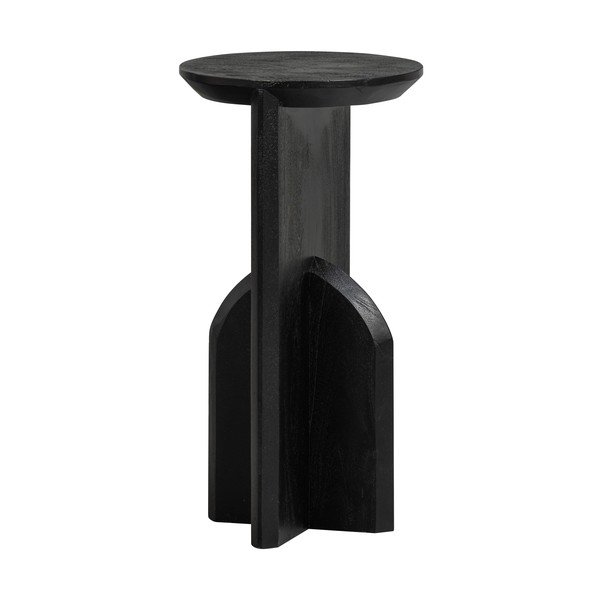 Okrogla stranska mizica iz masivne akacije ø 30 cm Kioni – WOOOD-image-2