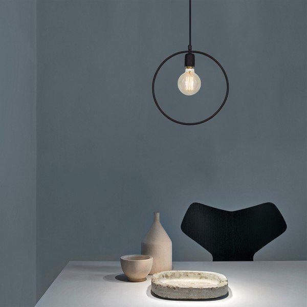 Črna viseča svetilka Geonni – Opviq lights-image-3