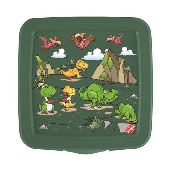 Zelena otroška posoda za malico Dinosaur – Snips-image-2