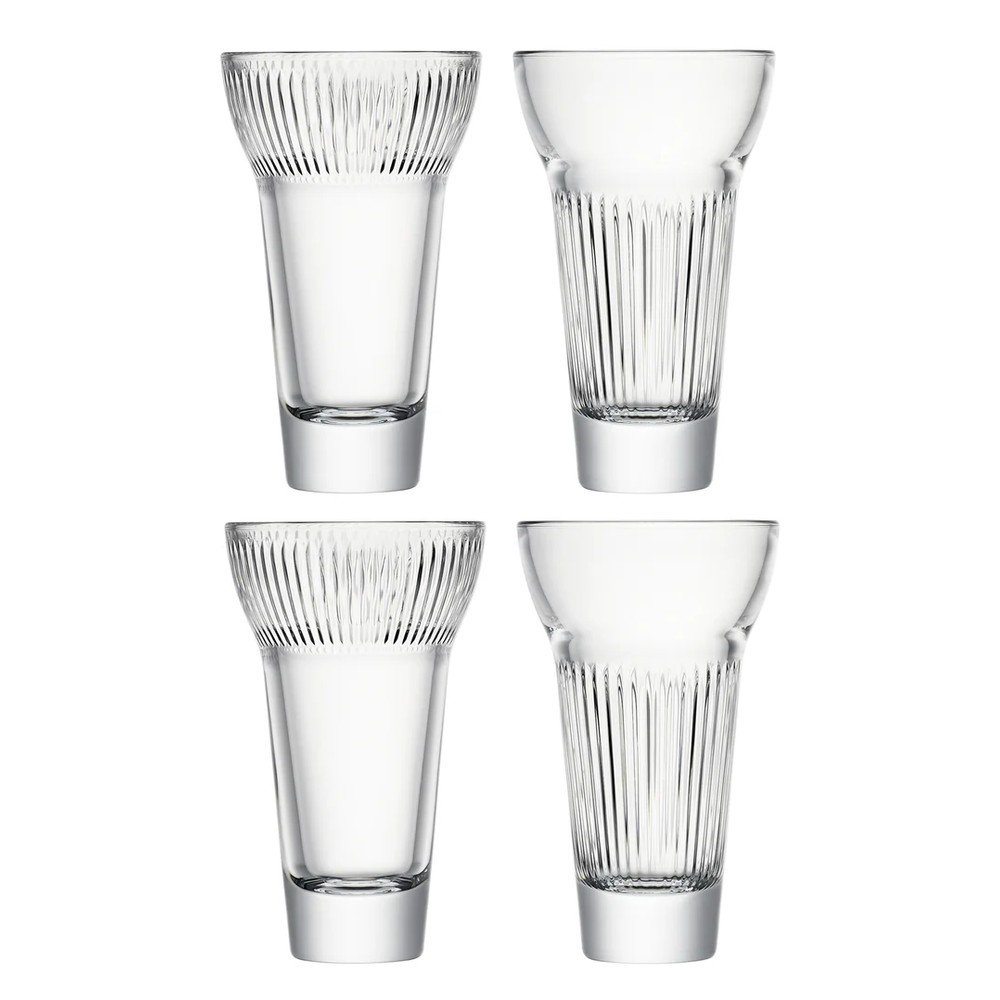 Kozarci v kompletu 4 ks za žganje 220 ml Mix