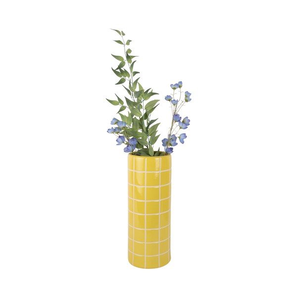 Rumena keramična vaza (višina 40 cm) Retro Tiles – PT LIVING-image-2