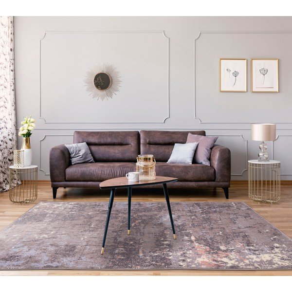 Siva volnena preproga 200x300 cm Goda – Agnella-image-1