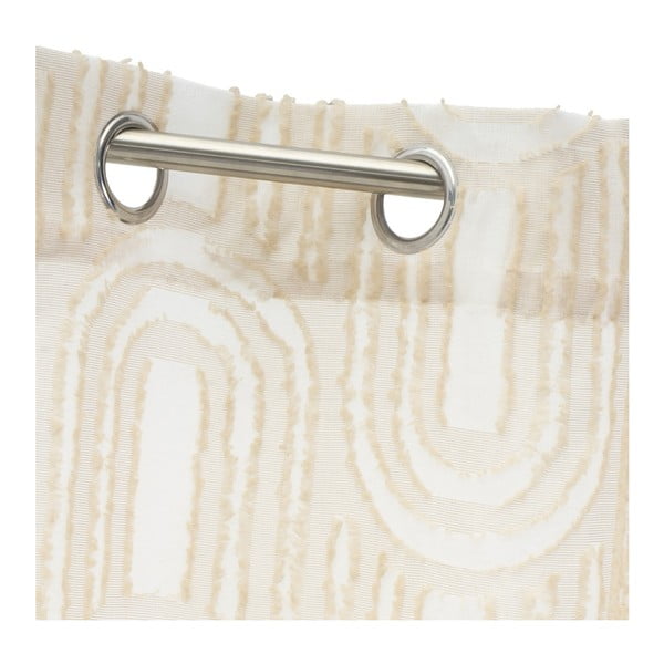 Bež prosojna zavesa 140x260 cm Relief Arch – Casa Selección-image-4